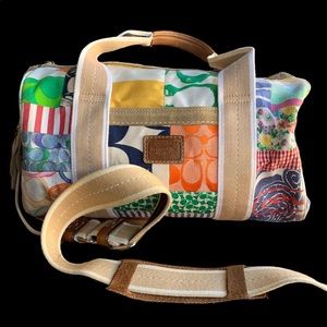 COACH “Hamptons Multicolor Patchwork” Purse